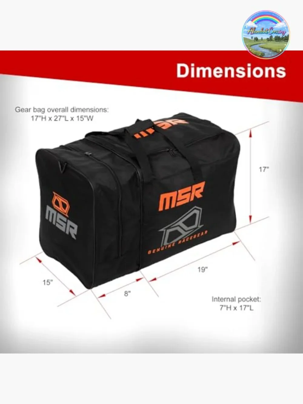 Heavy-Duty Motorcycle Gear Bag - Durable Polyester, Large Capacity